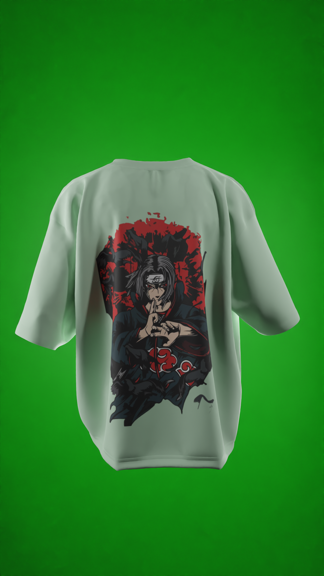 Oversized Tees - Naruto Beast mode