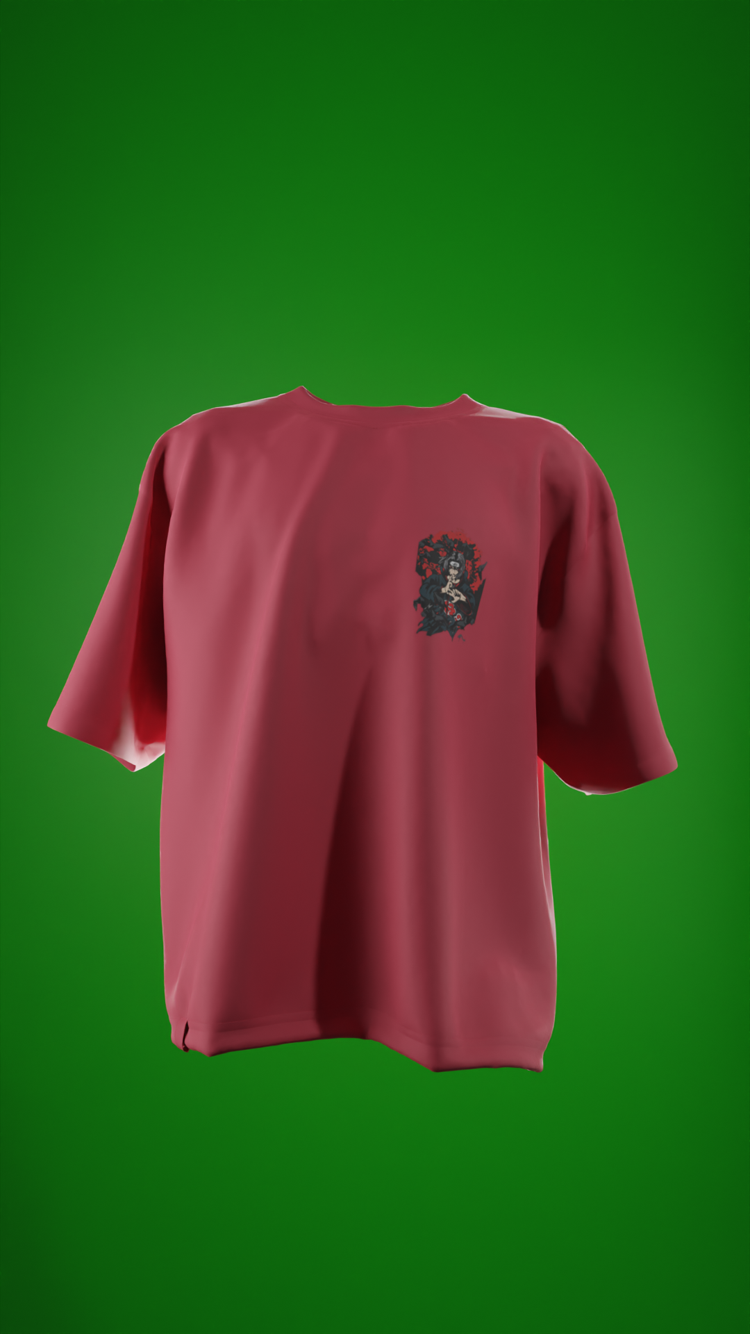 Oversized Tees - Naruto Beast mode