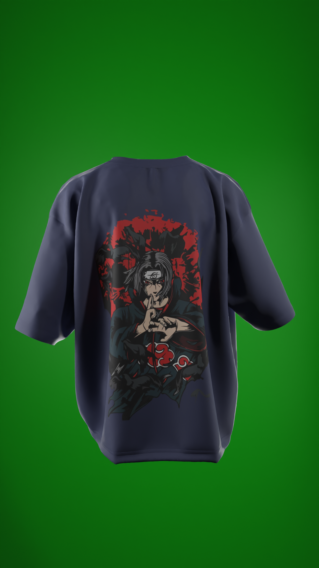 Oversized Tees - Naruto Beast mode