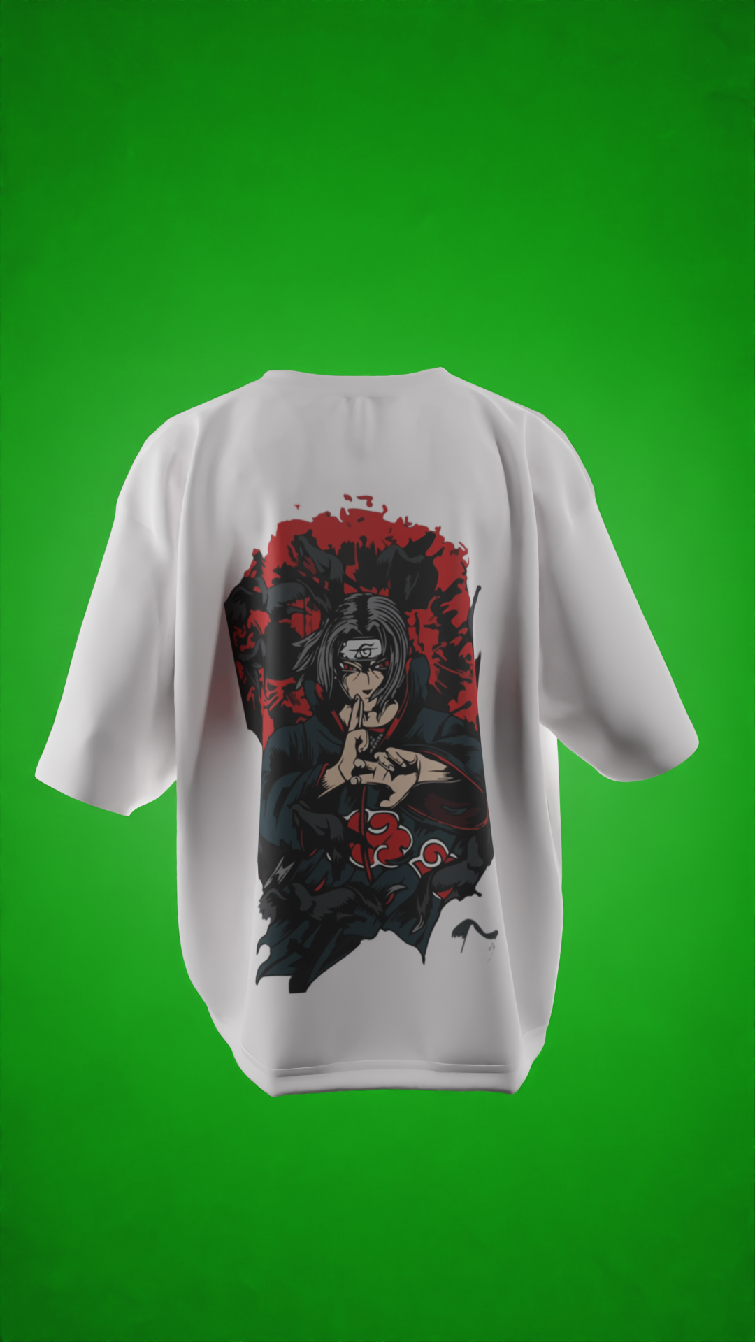 Oversized Tees - Naruto Beast mode
