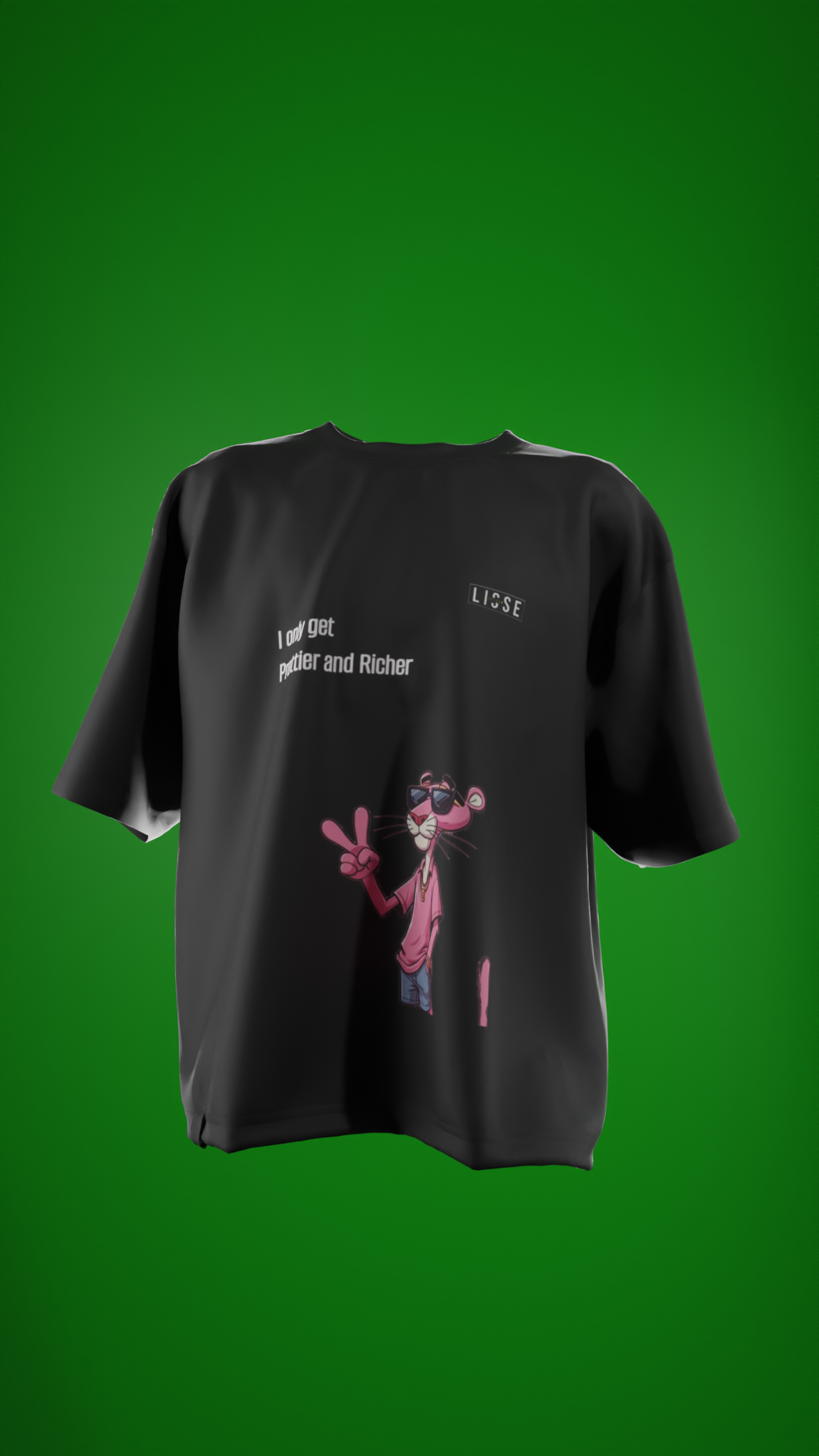 Oversized Tees - Pink Panther Swag ЁЯШО
