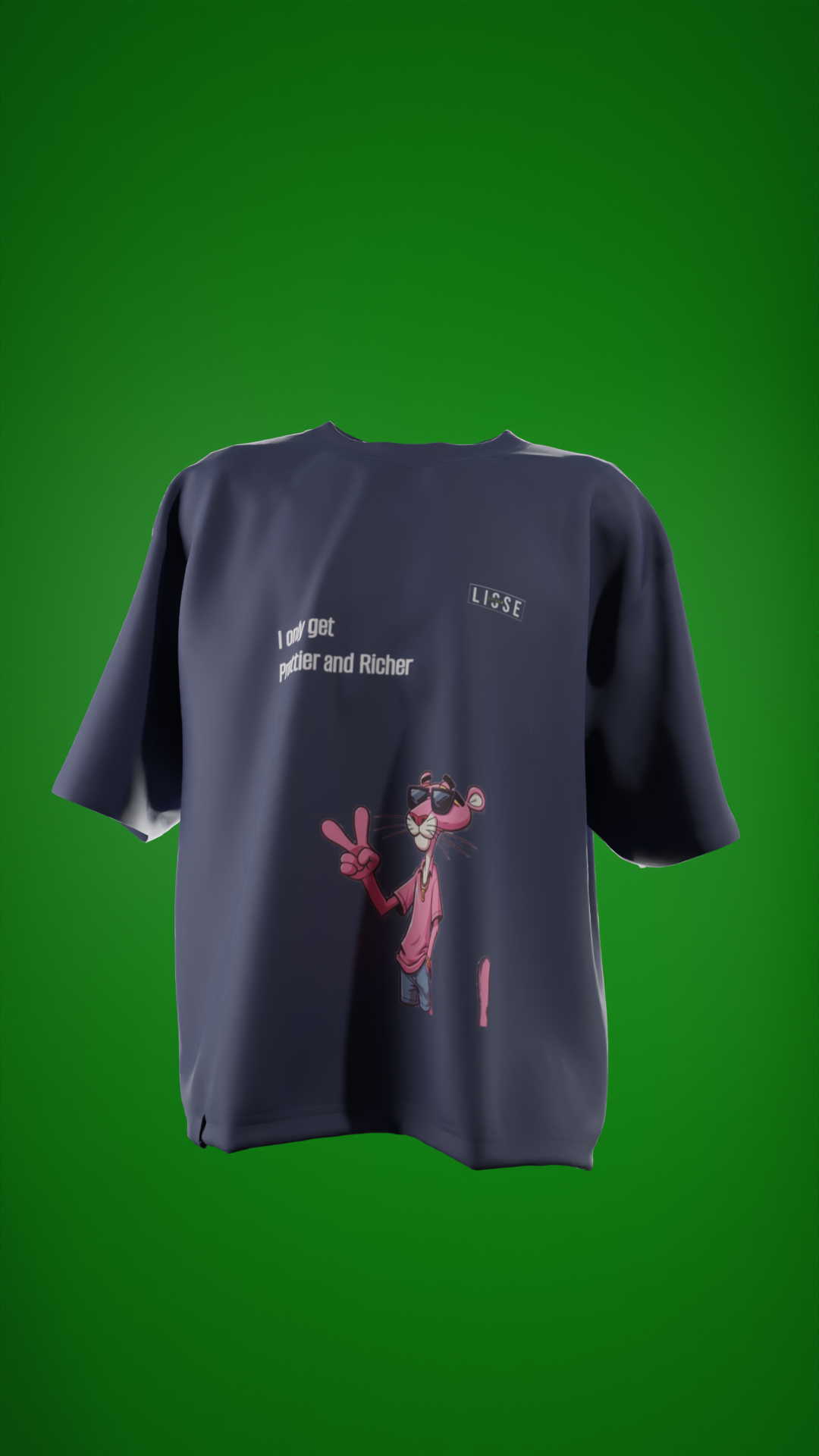 Oversized Tees - Pink Panther Swag ЁЯШО