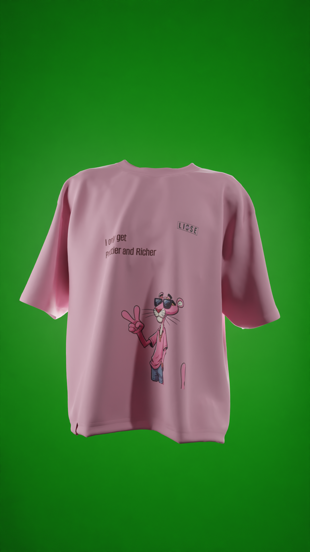 Oversized Tees - Pink Panther Swag ЁЯШО