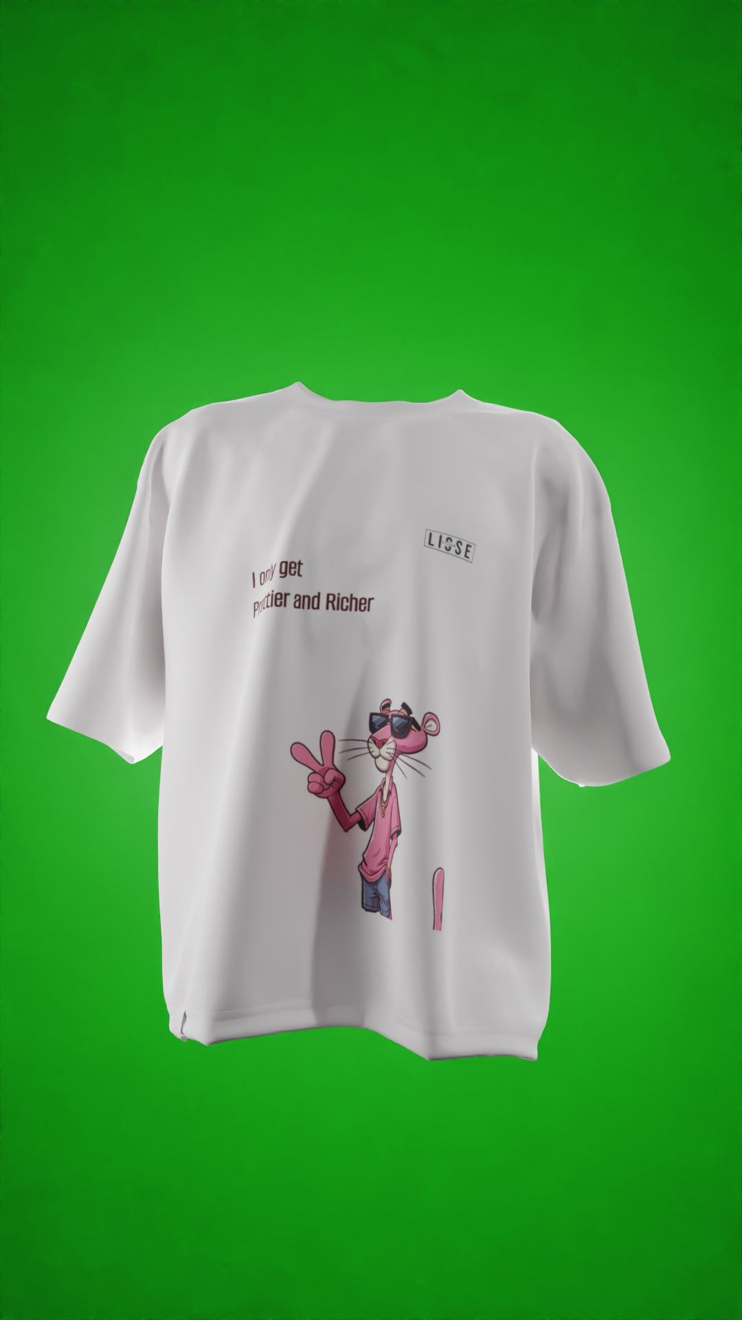 Oversized Tees - Pink Panther Swag ЁЯШО