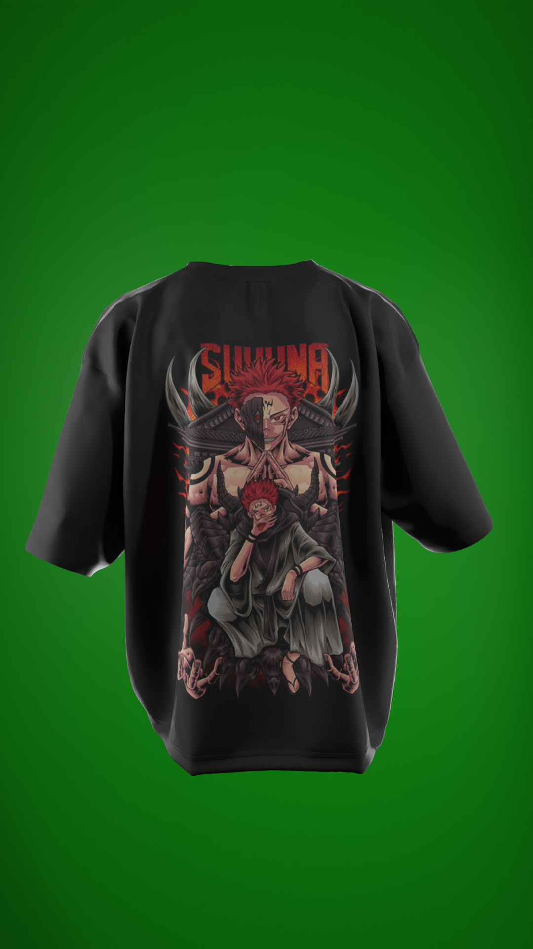 Oversized Tees - Sukuna ЁЯФе