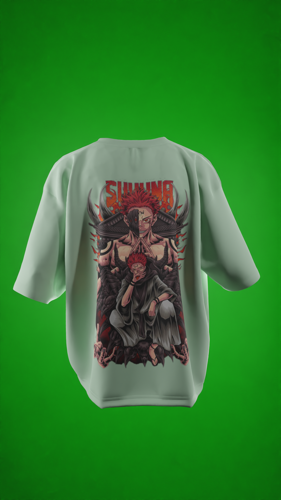 Oversized Tees - Sukuna ЁЯФе