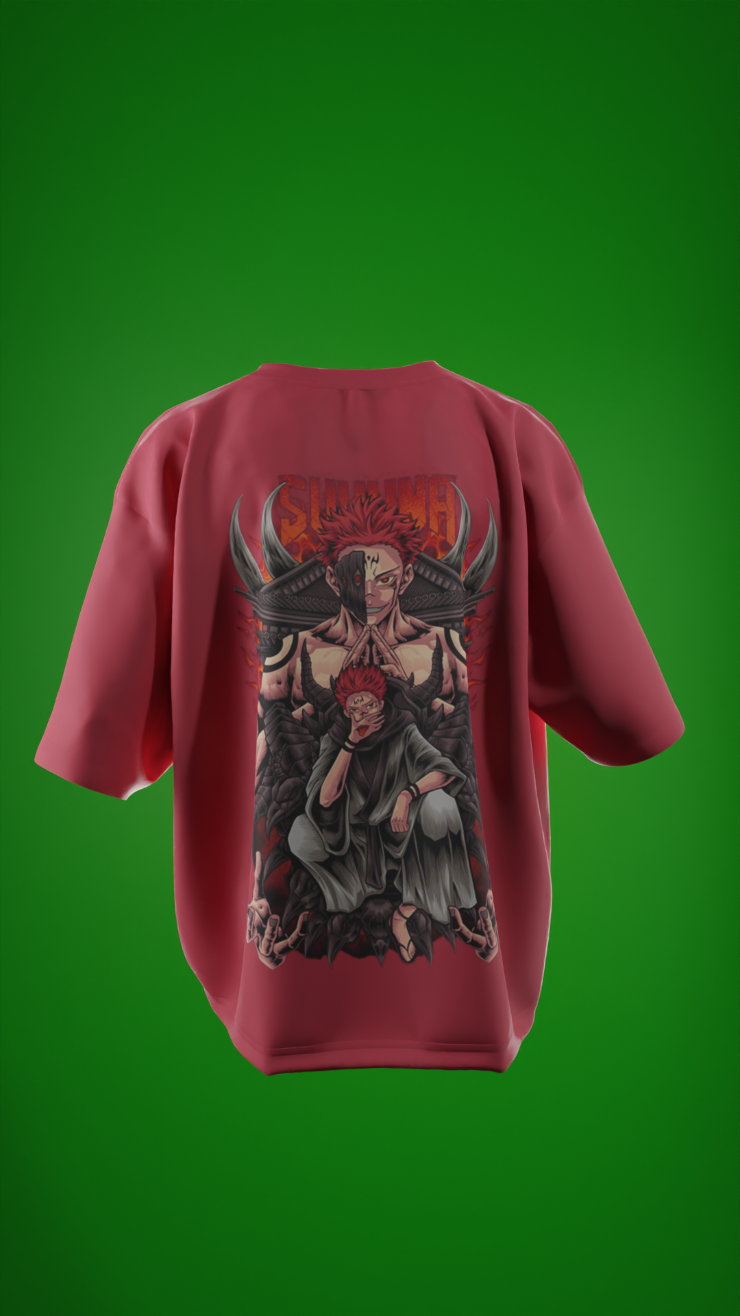 Oversized Tees - Sukuna ЁЯФе