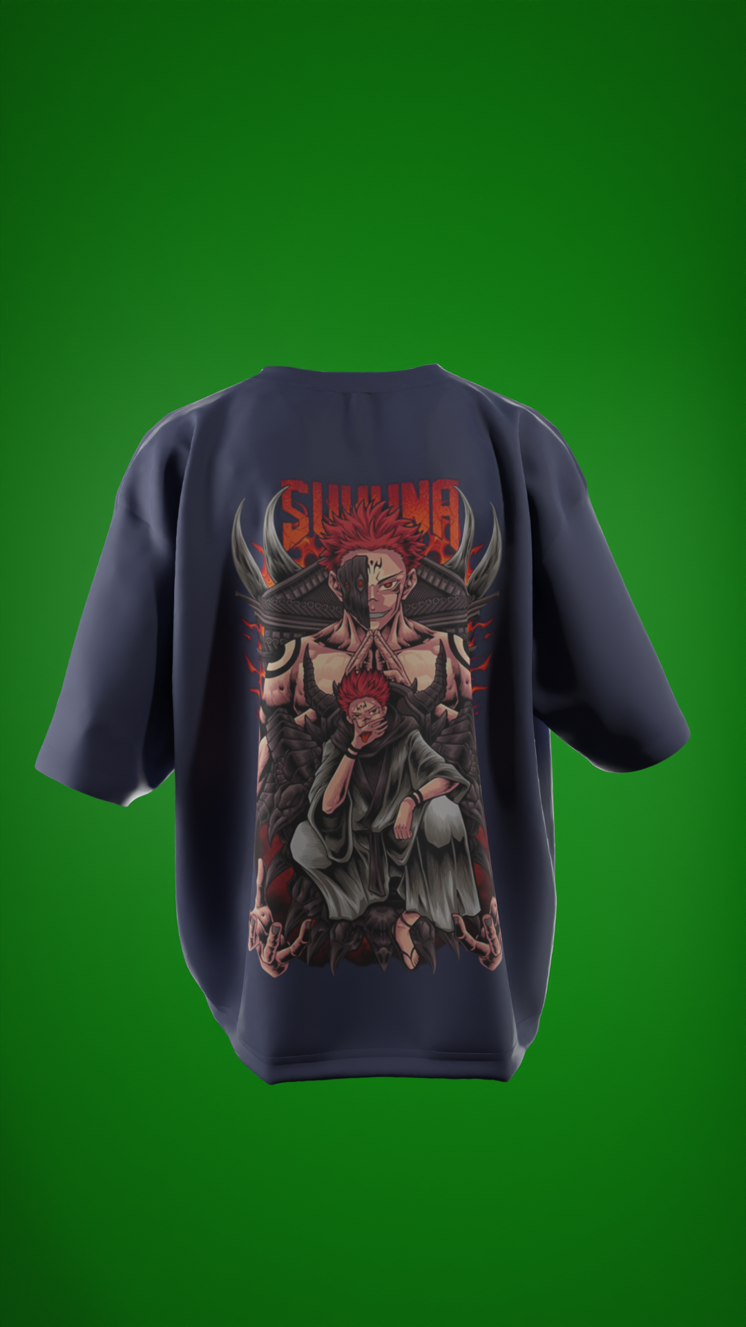 Oversized Tees - Sukuna ЁЯФе