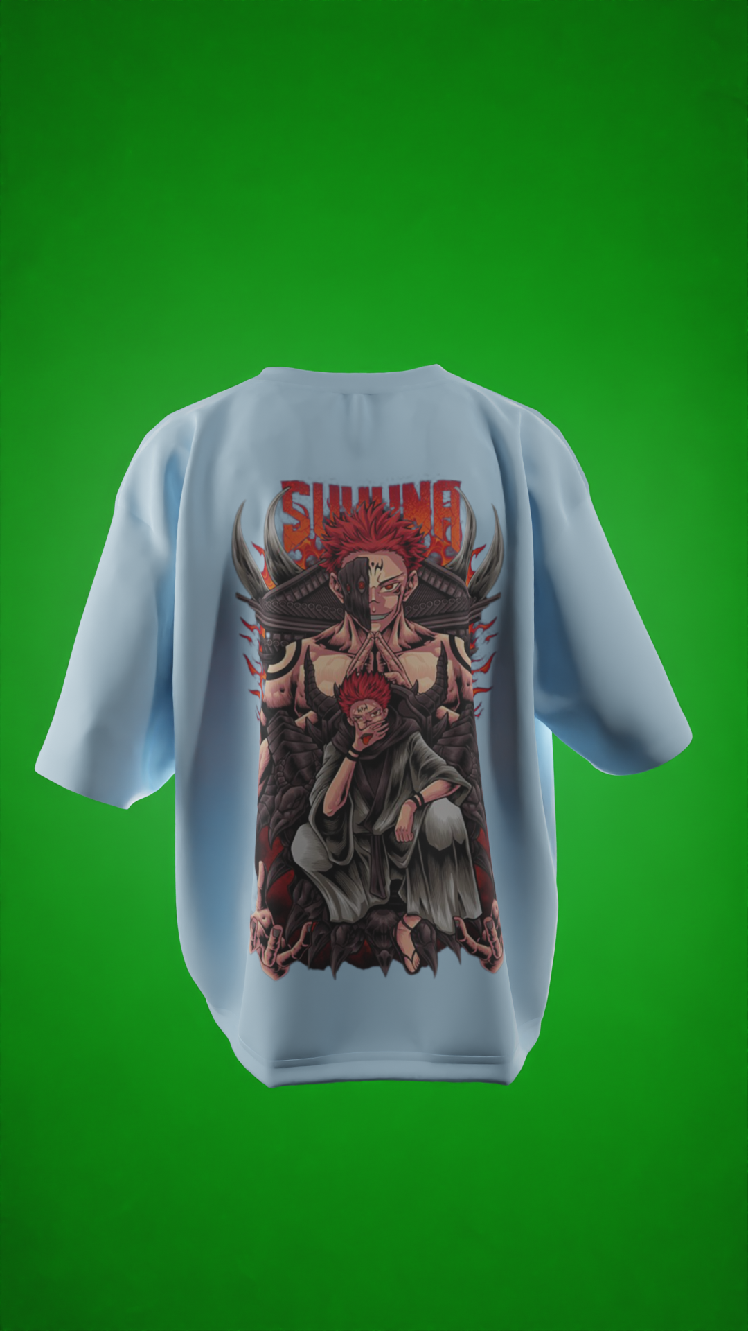 Oversized Tees - Sukuna ЁЯФе