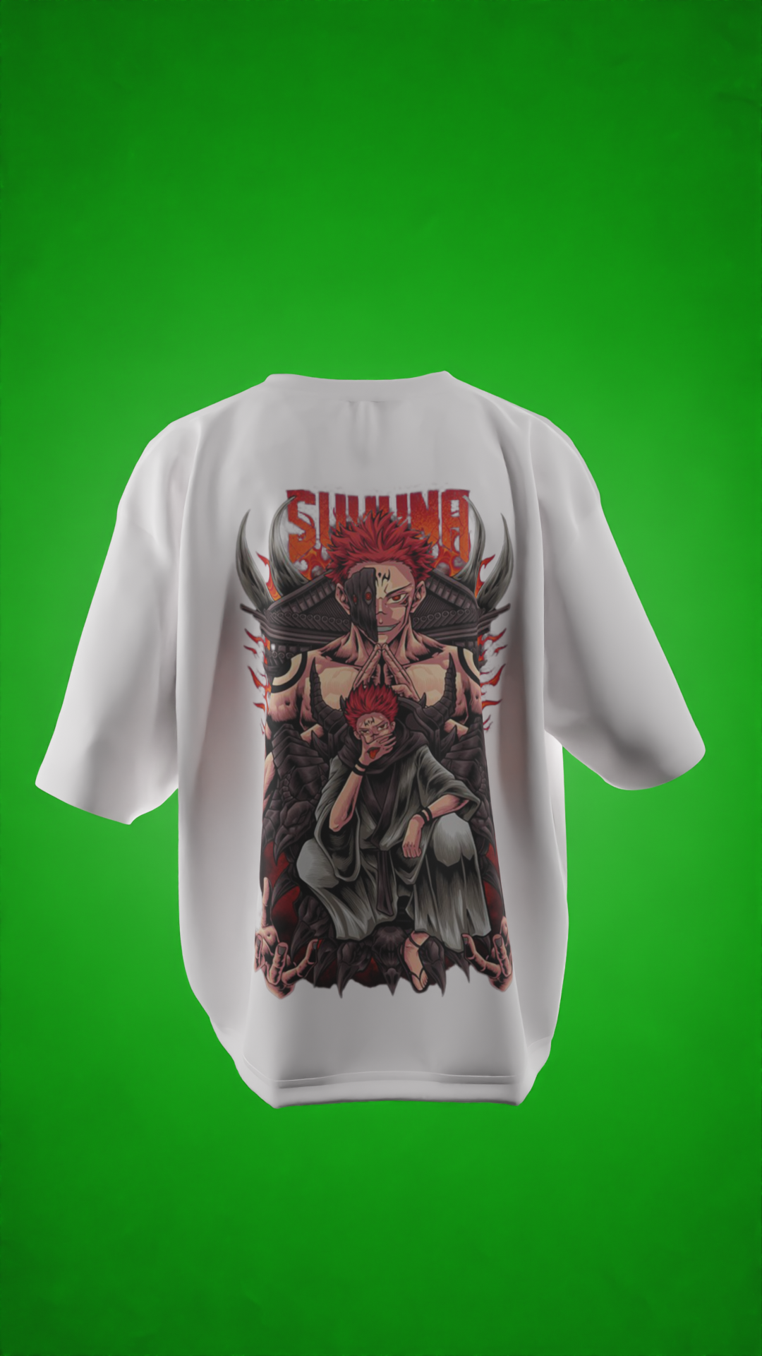 Oversized Tees - Sukuna ЁЯФе