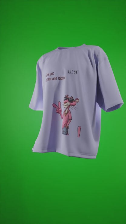 Oversized Tees - Pink Panther Swag 😎